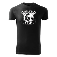 DRAGOWA fitness t-shirt muscle army original 180 g/m², black