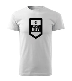 DRAGOWA short-sleeve t-shirt army boy 160 g/m², white