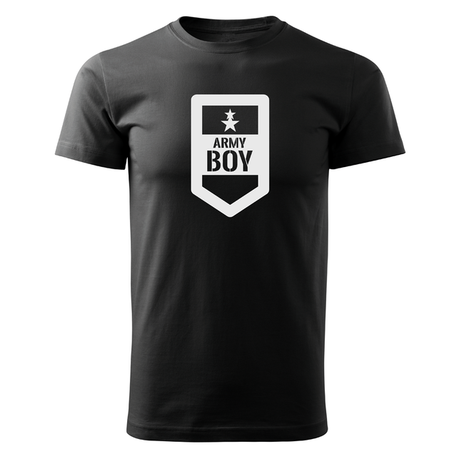 DRAGOWA Short Army Boy 160g/m2 T-Shirt, Black
