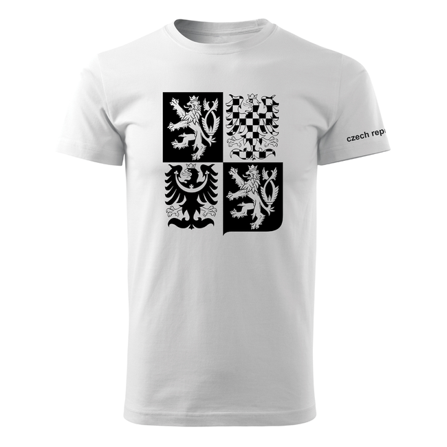 DRAGOWA Czech Lion T-Shirt 160 g/m², Black, White
