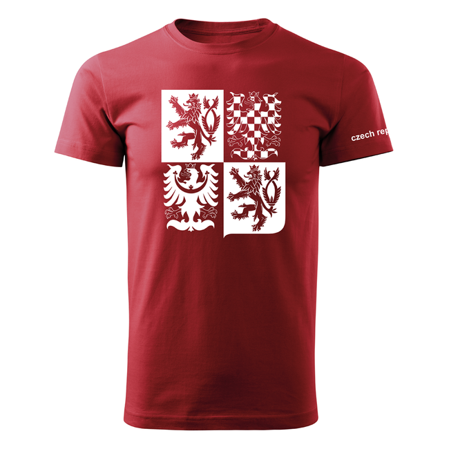 DRAGOWA Short Czech Large Emblem T-Shirt 160 g/m², White