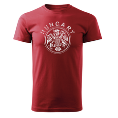 DRAGOWA κοντομάνικο μπλουζάκι Hungary 160 g/m², κόκκινο
