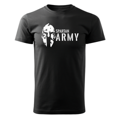 DRAGOWA κοντομάνικο μπλουζάκι Spartan army 160 g/m², μαύρο