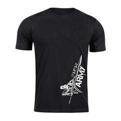 DRAGOWA Myles κοντό μπλουζάκι Spartan Army 160 g/m², μαύρο