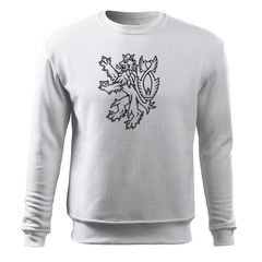 DRAGOWA men's sweatshirt Czech lion 300 g/m², white