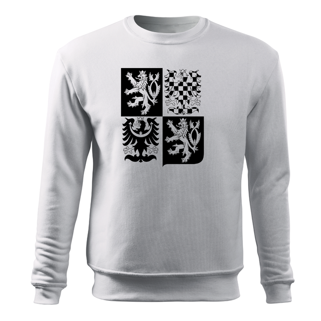 DRAGOWA Czech Lion Men's Hoodie 300 g/m², White
