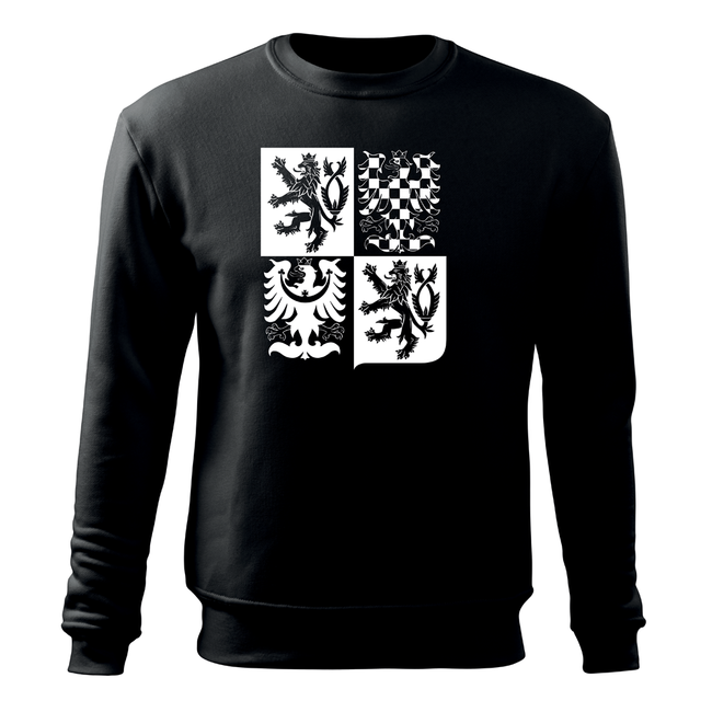 Dragowa Men's Czech Large Emblem 300g/m2 Hoodie, Black