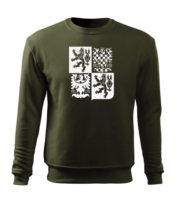 DRAGOWA Czech Large Emblem Men's Hoodie, White