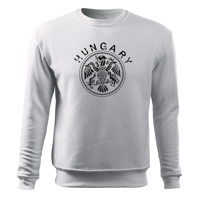 DRAGOWA Hungary Men's Fleece Hoodie 300 g/m², White