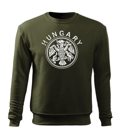 DRAGOWA moški pulover Hungary 300 g/m², olivna