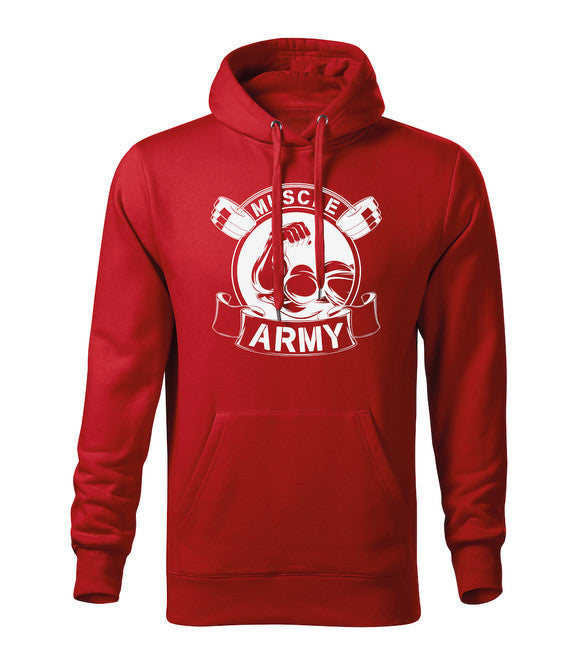 DRAGOWA Men's Muscle Army Original Hoodie