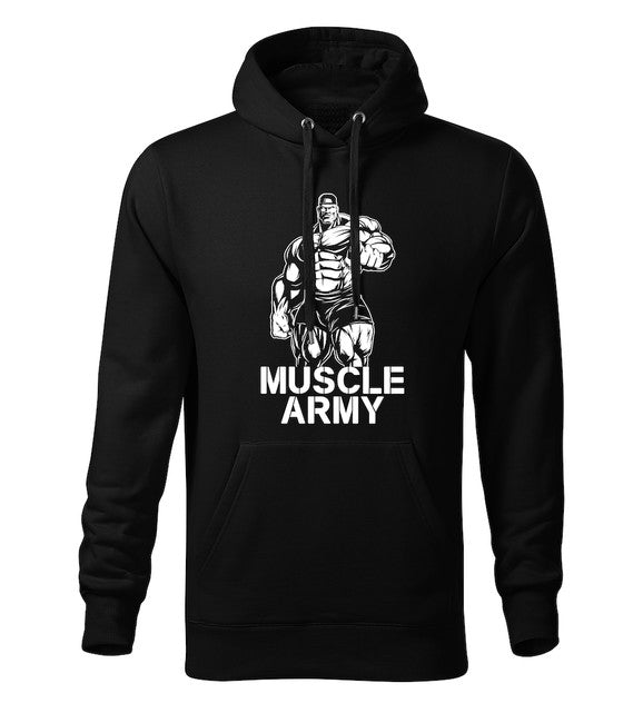 DRAGOWA Muscle Army Man Men's Hoodie