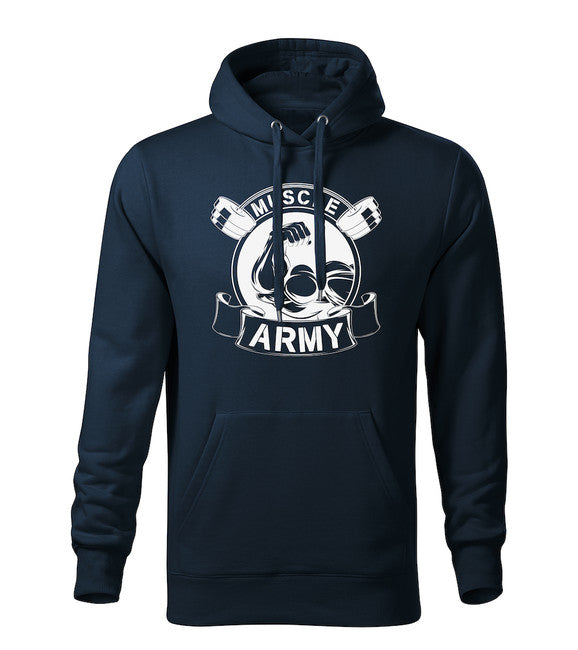 DRAGOWA Men's Muscle Army Original Hoodie