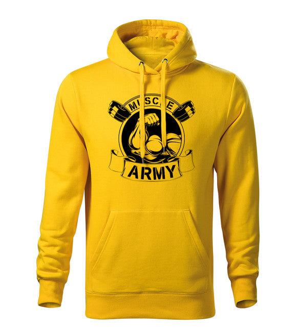 DRAGOWA Men's Muscle Army Original Hoodie