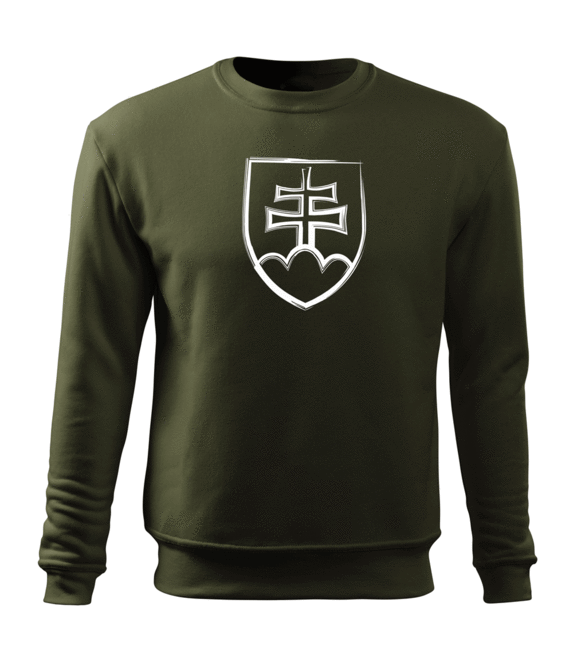DRAGOWA Slovak Emblem Men's Hoodie, Black