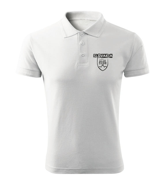 DRAGOWA Slovakia 200g/m2 Polo Shirt, White
