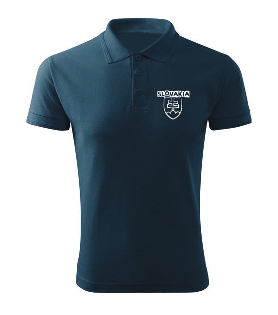 DRAGOWA Polo Shirt 180g/m2 Slovakia, Navy Blue