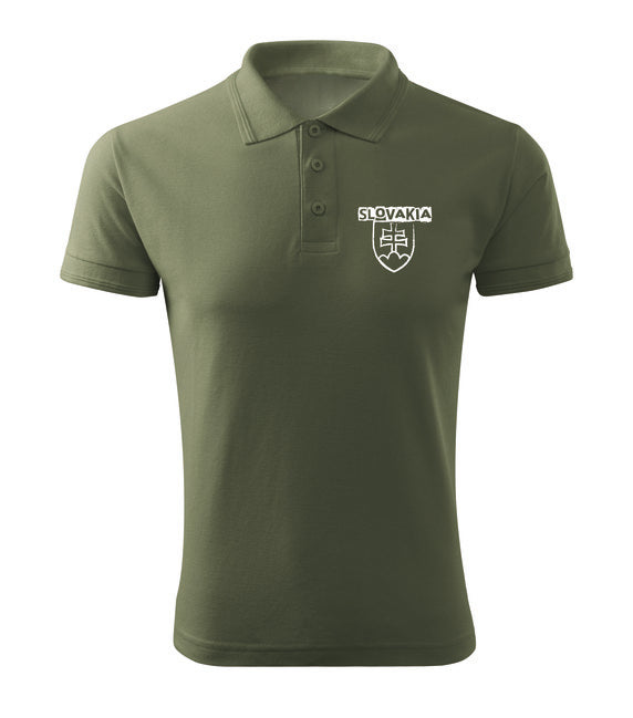 DRAGOWA Slovakia Polo Shirt, Olive, 180g/m2
