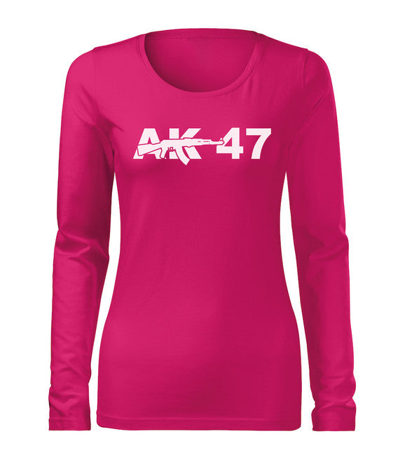 DRAGOWA Slim Women's Long Sleeve T-Shirt AK-47