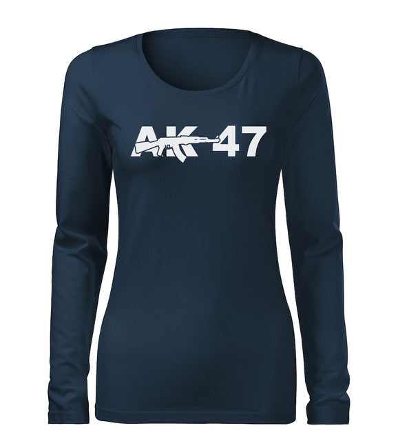 DRAGOWA Slim Women's Long Sleeve T-Shirt AK-47