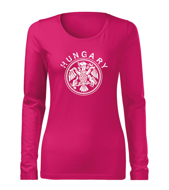 DRAGOWA Slim Women's Long Sleeve T-Shirt, Hungary