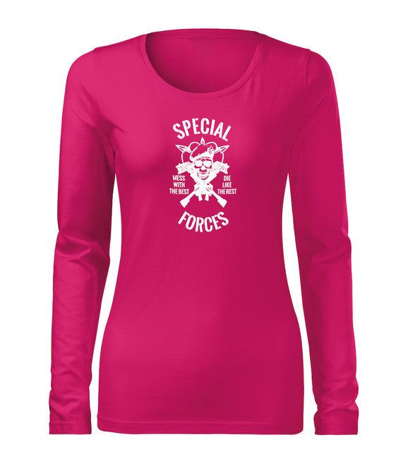 DRAGOWA Slim Women's Long Sleeve T-shirt Special Forces