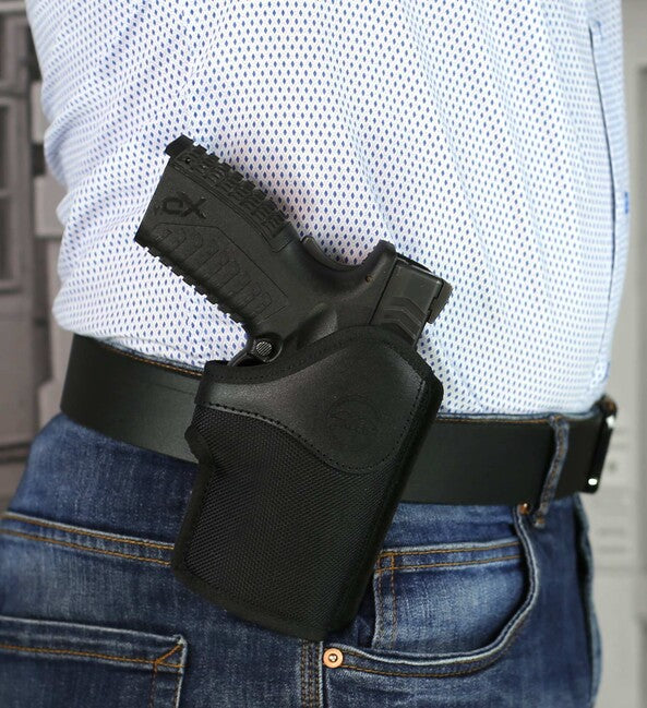 Falco Avery CZ P10 F 40mm Open Nylon Holster, Black, Right-handed