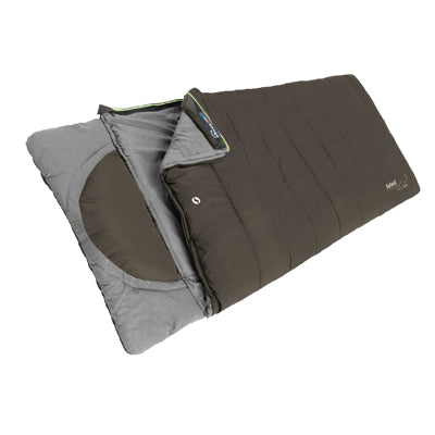 Outwell Spací vak Contour Supreme, kávový, zips vľavo