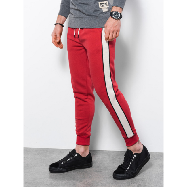 Ombre Men's Sweatpants P865, Red