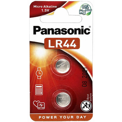 Panasonic LR44 Button Cell Battery 2 Pack