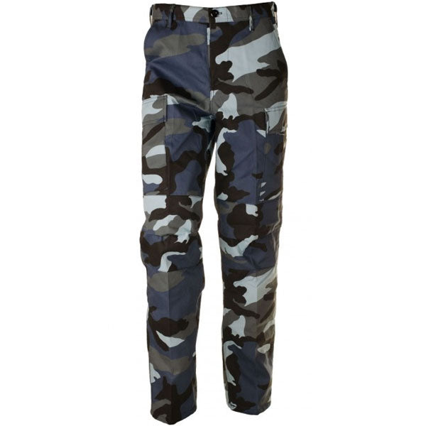 O&T Men's BDU Pants, Skyblue Pattern