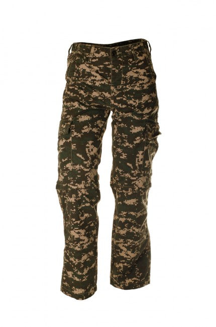O&T Cityhunter Rip-Stop Men's Pants, Digital Woodland Brown