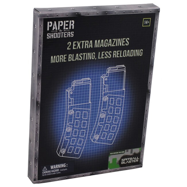 PAPER SHOOTERS Green Spit Replacement Magazine, 2 pcs