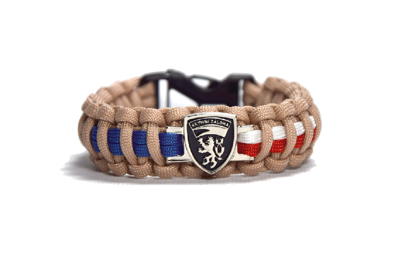 Cordell Paracord Bracelet Active Reserve CZ, Khaki, 2.4cm Width