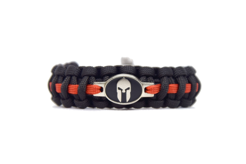 Cordell Spartan Paracord Bracelet 2.1cm, Black-Red