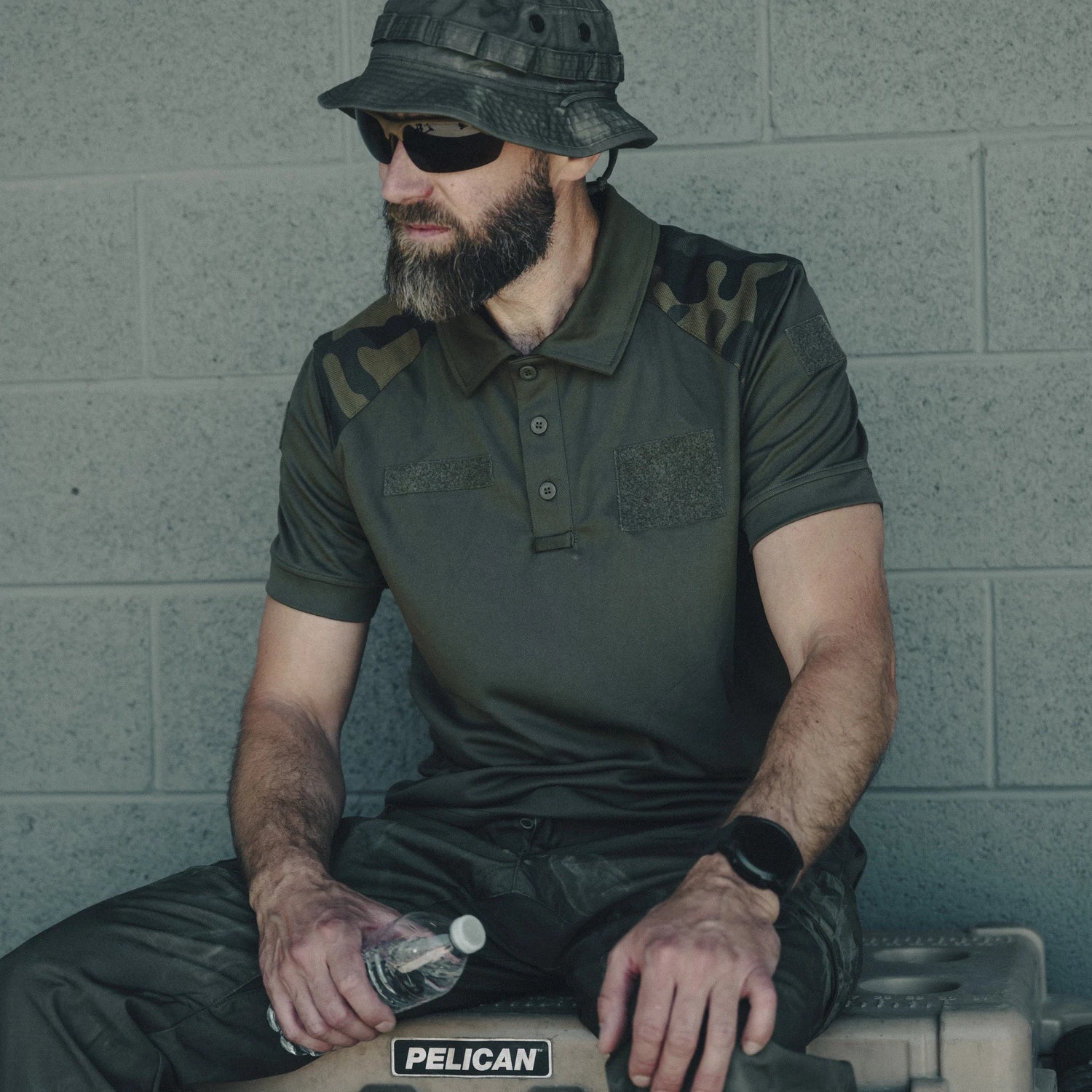 Helikon-Tex Military polokošeľa, Olive Green/PL Woodland