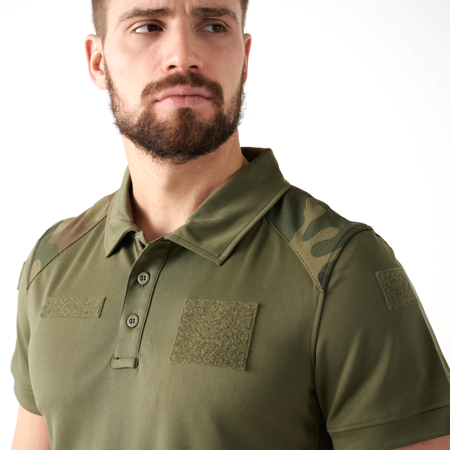 Helikon-Tex Military polokošeľa, Olive Green/PL Woodland