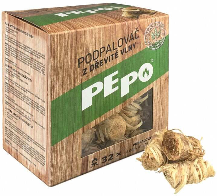 PE-PO Fire Starter Wood Wool 32 pcs, PEFC