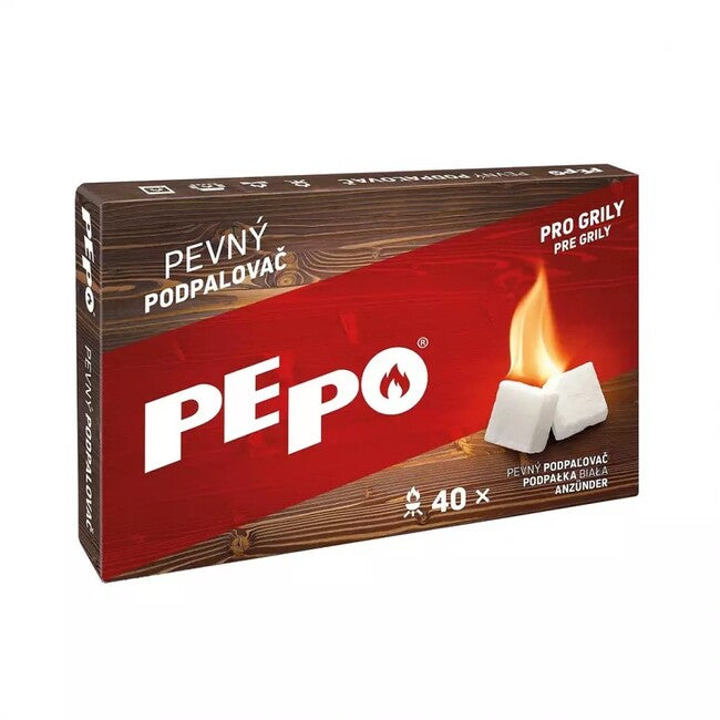 PE-PO podpaľovač Tuhý krabica 40, podpaľovačov
