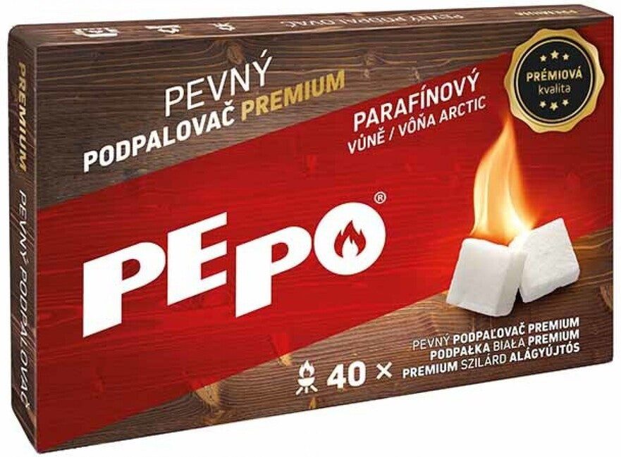 PE-PO tuhý podpaľovač Premium 40 podpaľovačov