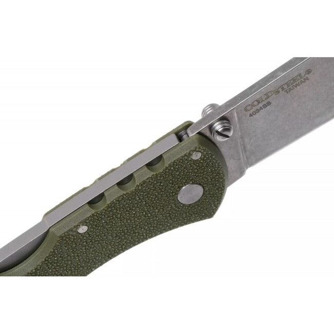 Cold Steel Range Boss Folding Knife, Olive Green Handle