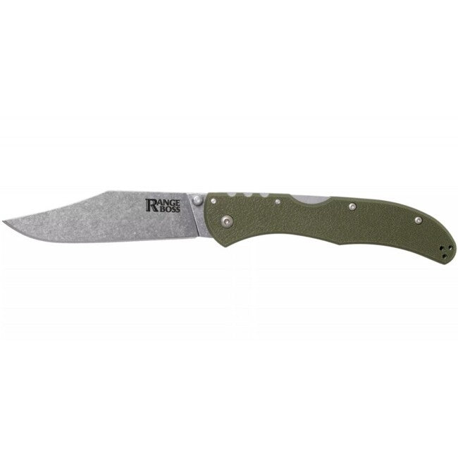 Cold Steel Range Boss Folding Knife, Olive Green Handle