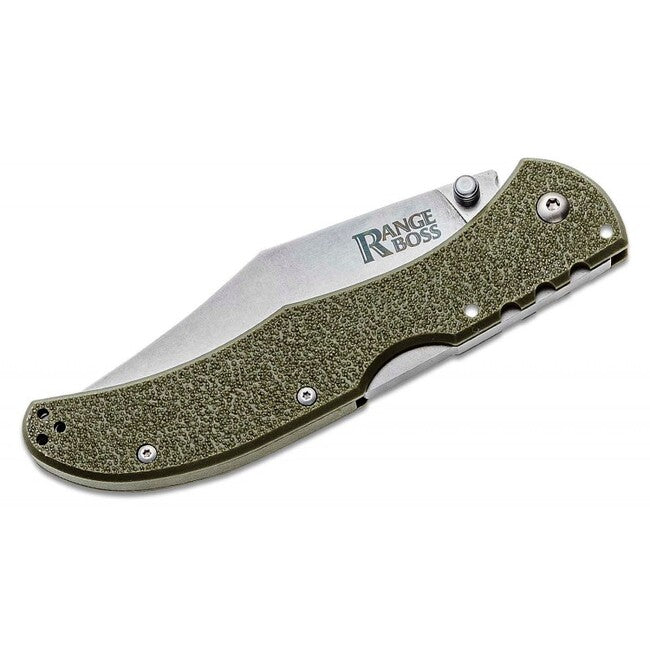 Cold Steel Range Boss Folding Knife, Olive Green Handle