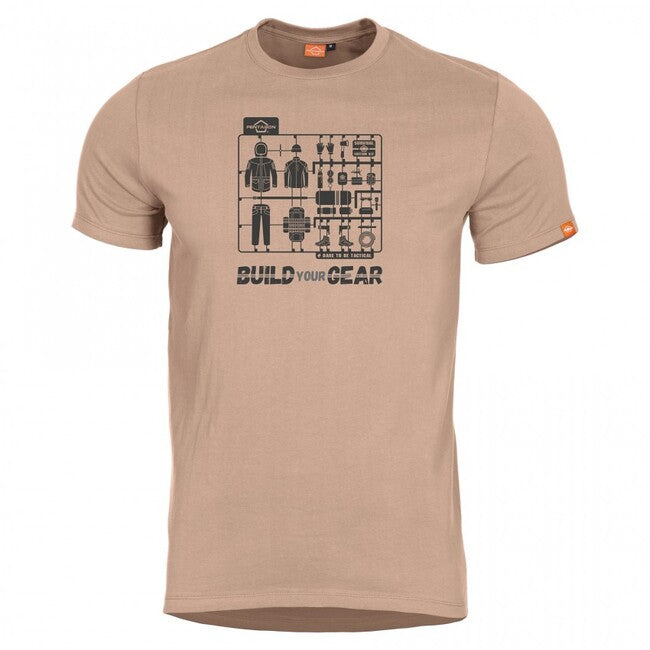 Pentagon Built Your Gear T-Shirt, Khaki
