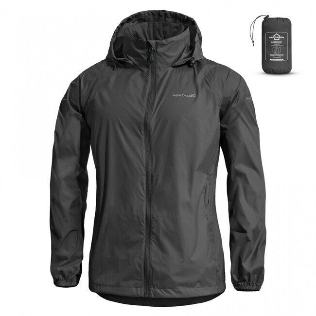 Pentagon Women's Cloudburst Packable Jacket, Black