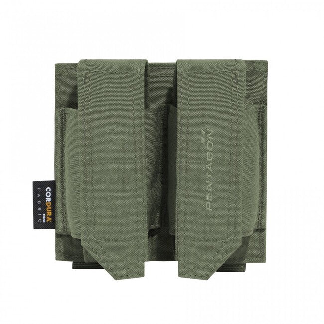 Pentagon Double FB Flashbang Pouch, Olive