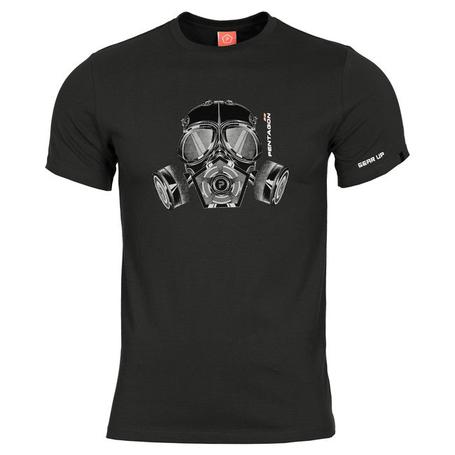 Pentagon Gas Mask T-Shirt, Black