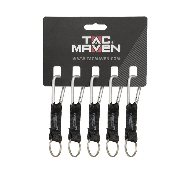 Pentagon Keychain Carabiner 5mm, Grey