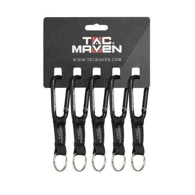 Pentagon Keychain Carabiner 7mm, Black