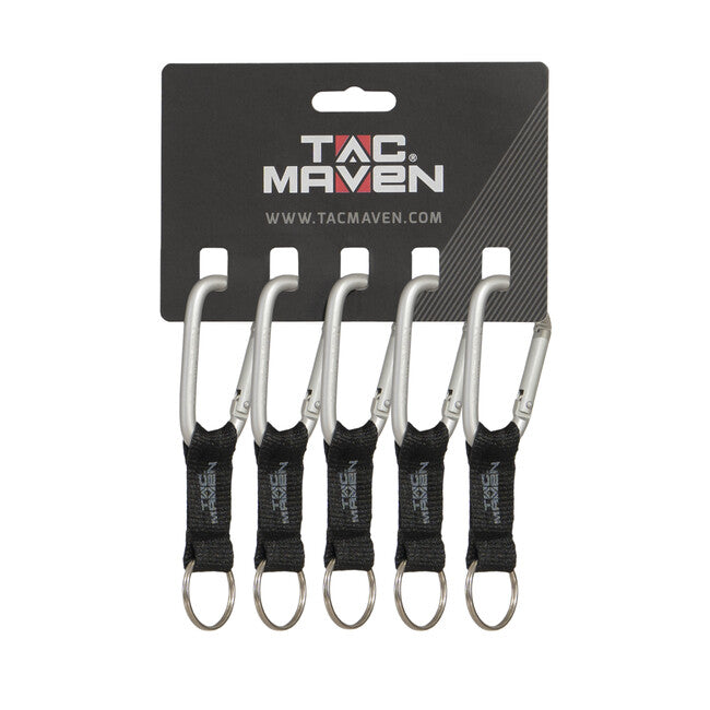 Pentagon Carabiner 7mm, Grey